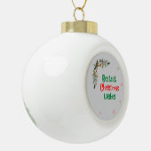Beste kerstwensen keramische bal ornament (Links)