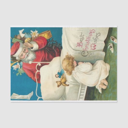 Beste kerstwensen van Ellen Clapsaddle Tissuepapier (Voorkant)