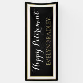 Beste keuze!Fijne uittredingsbanner in zwart-wit e Spandoek (Verticaal)