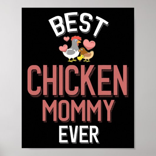 Beste Kippenmoeder Ooit _1  Poster (Voorkant)