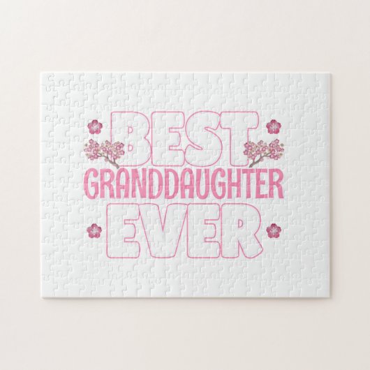 Beste kleindochter ooit - Cherry Blossoms Legpuzzel (Horizontaal)