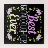 Beste kleindochter ooit - Floral Legpuzzel (Horizontaal)