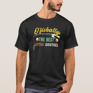 Beste kleine broer vissen bro schattige visser vis t-shirt