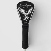 Beste Kleinzoon Phoenix Monogram Initiaal Zwart Wi Golfheadcover (Voorkant)