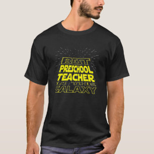 Beste kleuterleidster in het heelal Terug naar sch T-shirt
