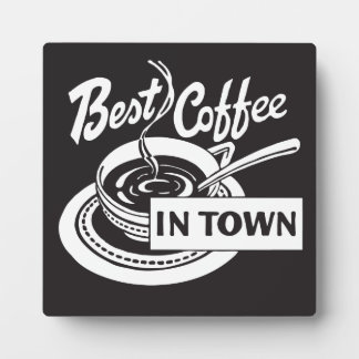 Beste koffie in de stad White Fotoplaat