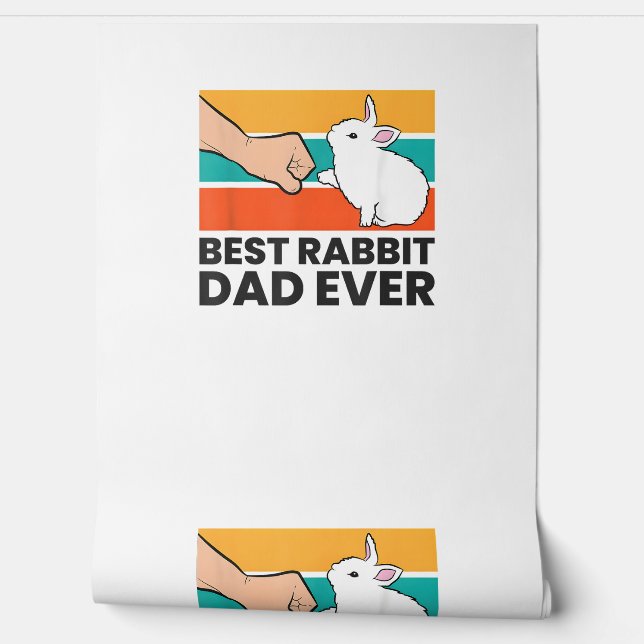 Beste konijnenkonijn vader ooit grappig konijn behang (Afrollen)
