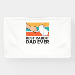 Beste konijnenkonijn vader ooit grappig konijn spandoek