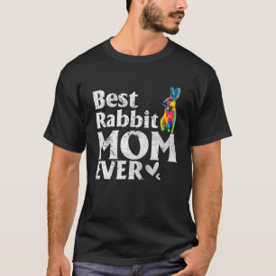 beste konijnenmam ooit gekleurd konijn-muis t-shirt