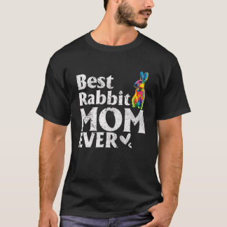 beste konijnenmam ooit gekleurd konijn-muis t-shirt