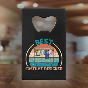 Beste Kostuum Designer Retro - Film Crew Gift Kredietkaart Flessenopener