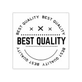 beste kwaliteitszegel 	rubberstempel (Afrduk)