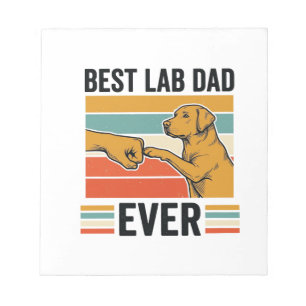 Beste Lab Vader Ooit Labrador Vintage T-Shirt Ontw Notitieblok