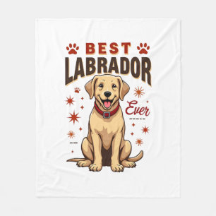 Beste Labrador-ouder ooit Vintage Labrador Retriev Fleece Deken