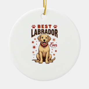 Beste Labrador-ouder ooit Vintage Labrador Retriev Keramisch Ornament