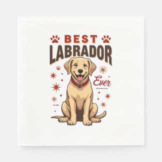 Beste Labrador-ouder ooit Vintage Labrador Retriev Servet