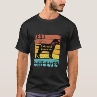 Beste Labrador Retriever Dog Dad Ooit Grappige Ret T-shirt