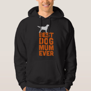 Beste Labrador Retriever Dog Mum Ever Oranje Dog Hoodie