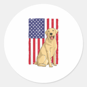Beste labrador voor mannen Geel Laboratorium voor Ronde Sticker