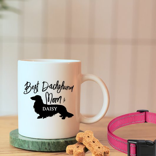 Beste Lange Haar Dachshund Hond Mam Gift Koffiemok