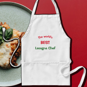 Beste Lasagna Chef ter wereld - rood wit groen Standaard Schort