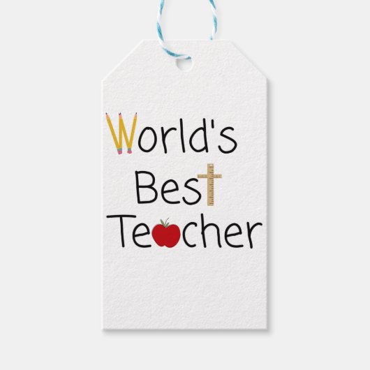 Beste leerlingenschoolvoorraad ter wereld cadeaulabel (Voorkant)