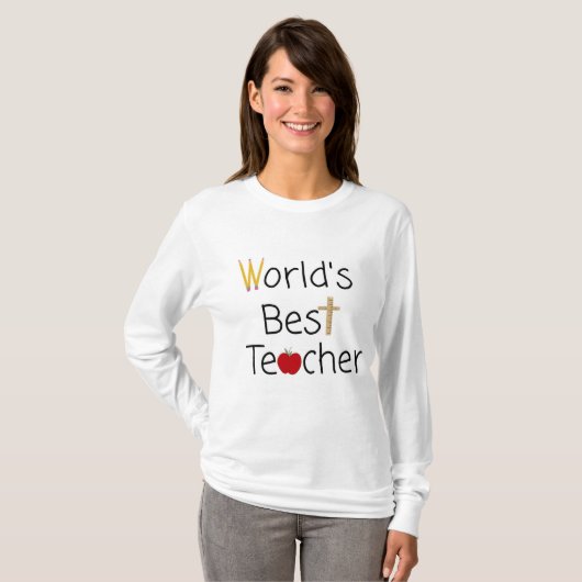 Beste leerlingenschoolvoorraad ter wereld t-shirt (Voorkant volledig)