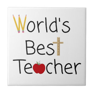 Beste leerlingenschoolvoorraad ter wereld tegeltje
