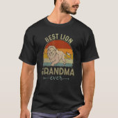 Beste leeuw oma ooit retro Moederdag T-shirt (Voorkant)