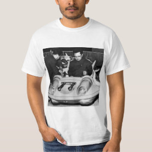 Beste leider Kim Jong Il-ruimteschip T-shirt