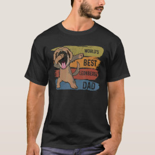Beste Leonberger papa Dab voor kinderen Mannen T-shirt