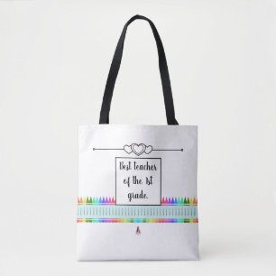 Beste leraar canvas tas van de eerste rang