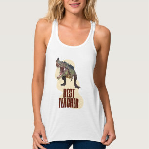 Beste Leraar Dinosaurus Klaslokaal Humor Tanktop