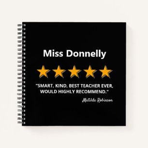 Beste leraar   Eind Notitieboek schooljaar Cadeau