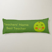 Beste leraar Happy Apple Custom Body Pillow Lichaamskussen (Achterkant)