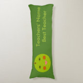 Beste leraar Happy Apple Custom Body Pillow Lichaamskussen (Voorkant Verticaal)