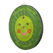 Beste leraar Happy Apple Custom Dart Board Dartbord (Voorkant Rechts)