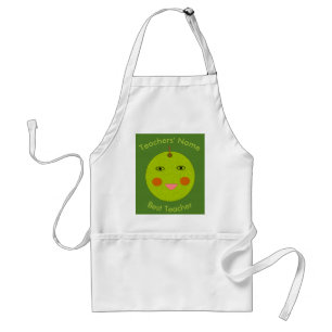 Beste Leraar Happy Apple Custom Kookschort Standaard Schort