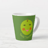 Beste leraar Happy Apple Latte Mok (Rechterhoek)