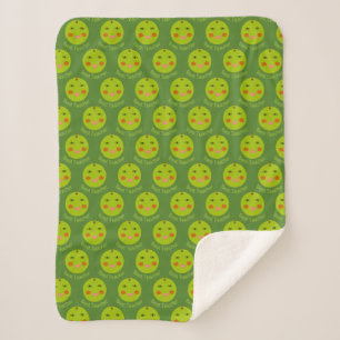Beste leraar Happy Apple Sherpa Blanket Deken