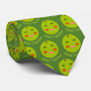 Beste leraar Happy Apple-Stropdas Stropdas