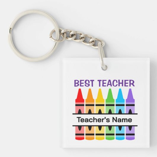 Beste leraar, Klaslokaal Gepersonaliseerde School  Sleutelhanger (voorkant)
