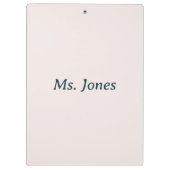 Beste leraar klembord (Achterkant)