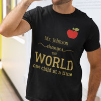 Beste leraar naam gouden typografie citaat appel