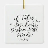 BESTE LERAAR OOIT aangepast Ornament (Achterkant)