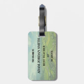 Beste Leraar Ooit Aangepaste School Bagage Label (Achterkant verticaal)