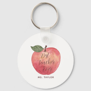 Beste leraar ooit Apple Appreciation Sleutelhanger