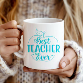 Beste leraar ooit Apple gepersonaliseerd Koffiemok