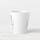 Beste leraar ooit Apple-overzicht Latte Mok (Voorkant)