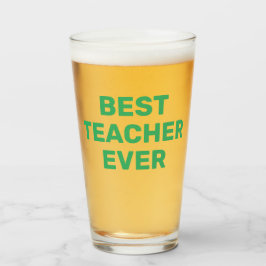 Beste leraar ooit bier pint glas